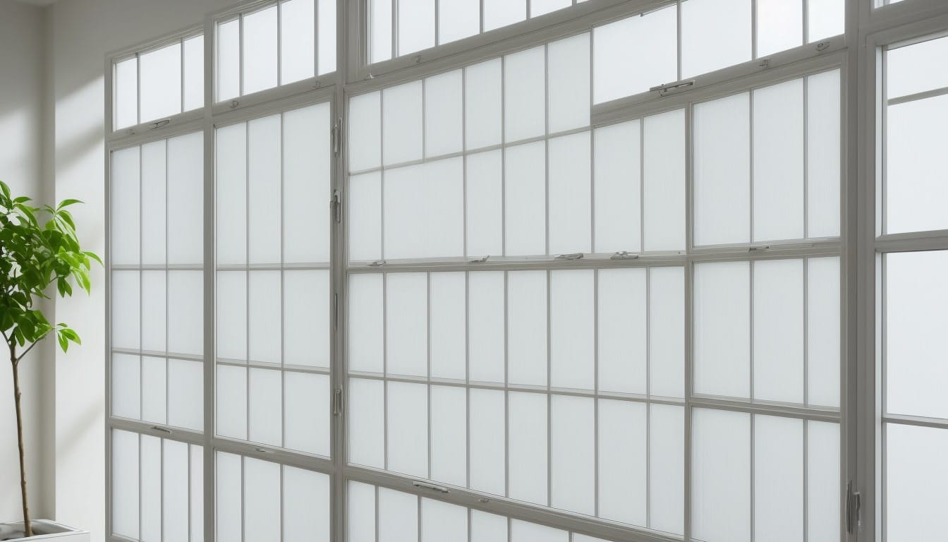 Close-up of pest-proof window screens protecting home interior