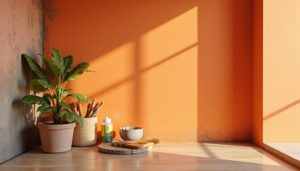 Cleaned wall post soot removal